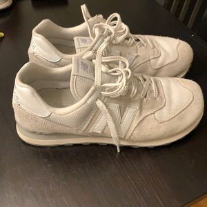 New Balance 574 white and grey
